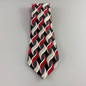 Franco Fossi Black / Red Men's Tie 4" x 61"